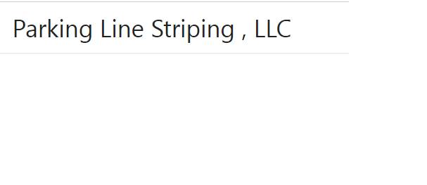 Parking Line Striping , LLC
